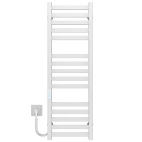 Elektrischer Handtuchwärmer Magnus P15 400х1000 Deffi edelstahl (Weiss, WD04, Linker Anschluss)