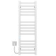 Buy electric heated towel rail Magnus P15 400х1000 Deffi stainless steel (White, WD04, Left connection)