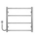 Buy electric heated towel rail Ladder P4 400х500 Deffi stainless steel (Chrome, EF16, Left connection)