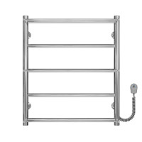Elektryczny podgrzewacz ręczników Ladder P5 500х600 Deffi stal nierdzewna (Chrome, EF16, Prawe połączenie)