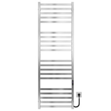 Electric heated towel rail Magnus P20 500х1600 Deffi stainless steel (Chrome, JD04, Right connection)