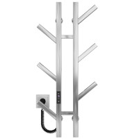 Elektrischer Handtuchwärmer Sakura P6 100х800 E Deffi edelstahl (Chrom, JD04, Linker Anschluss)