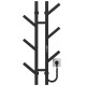 Buy electric heated towel rail Sakura P6 100х800 E Deffi stainless steel (Black, JD04, Right connection)