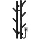 Buy electric heated towel rail Sakura P6 100х800 E Deffi stainless steel (Black, JD04, Right connection)