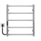 Buy electric heated towel rail Ladder P5 500х600 Deffi stainless steel (Chrome, JD03, Left connection)