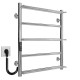 Buy electric heated towel rail Ladder P5 500х600 Deffi stainless steel (Chrome, JD03, Left connection)