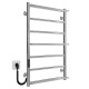 Buy electric heated towel rail Ladder P7 500х800 Deffi stainless steel (Chrome, JD03, Left connection)