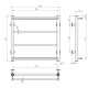 Elektrischen Handtuchwärmer kaufen Ladder P4 400х500 Deffi edelstahl (Weiss, WD03, Linker Anschluss) 