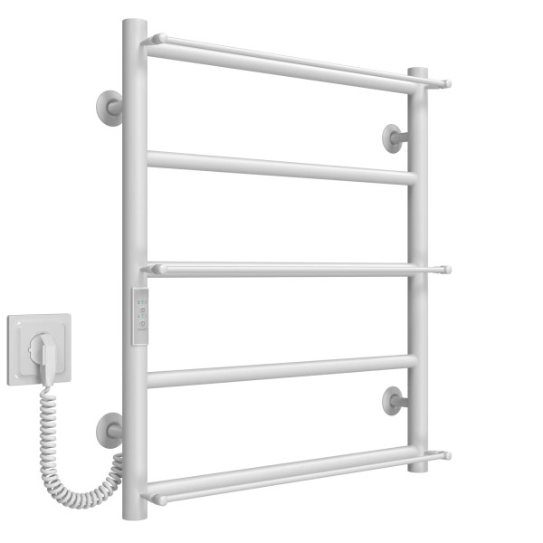Elektrischen Handtuchwärmer kaufen Ladder P5 500х600 Deffi edelstahl (Weiss, WD03, Linker Anschluss) 