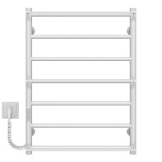 Electric heated towel rail Ladder P7 500х700 Deffi stainless steel (White, WD03, Left connection)