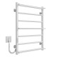 Buy electric heated towel rail Ladder P7 500х700 Deffi stainless steel (White, WD03, Left connection)