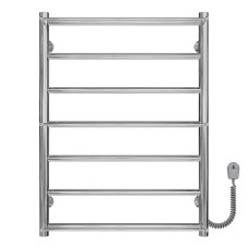 Elektryczny podgrzewacz ręczników Ladder P7 500х700 Deffi stal nierdzewna (Chrome, EF16, Prawe połączenie)