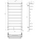 Elektrischen Handtuchwärmer kaufen Yunist P10 500х1000 Deffi edelstahl (Schwarz, EF16, Richtige Verbindung) 