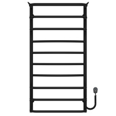 Electric heated towel rail Yunist P10 500х1000 Deffi stainless steel (Black, EF16, Right connection)