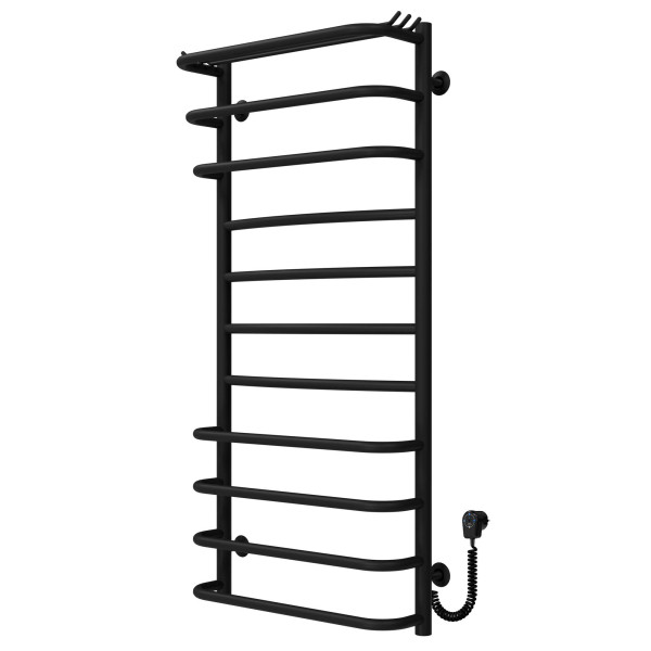 Купити рушникосушарку електричну Юність П11 500х1100 Deffi нержавіюча сталь (Чорний, EF16, Праве підключення)