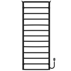 Electric heated towel rail Yunist P13 500х1300 Deffi stainless steel (Black, EF16, Right connection)
