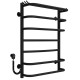 Купити рушникосушарку електричну Юність П7 400х700 Deffi нержавіюча сталь (Чорний, EF16, Ліве підключення)