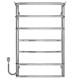 Buy an electric heated towel rail Yunist P7 400х800 Deffi stainless steel (Chrome, EF16, Left connection)