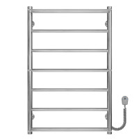 Elektryczny podgrzewacz ręczników Ladder P7 500х800 Deffi stal nierdzewna (Chrome, EF16, Prawe połączenie)