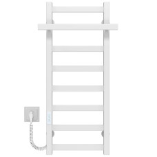Elektryczny podgrzewacz ręczników Nicolе P8 400х800 Deffi stal nierdzewna (Biały, WD04, Połączenie lewe)