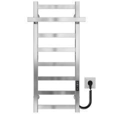 Electric heated towel rail Nicolе P8 400х800 Deffi stainless steel (Chrome, JD04, Right connection)