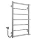 Купить полотенцесушитель электрический Ladder П7 500х800 Deffi нержавеющая сталь (Хром, EF16, Левое подключение)