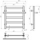 Купити рушникосушарку електричну Nicolе П5 400х500 Deffi нержавіюча сталь (Білий, WD04, Праве підключення)
