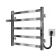 Buy electric heated towel rail Nicolе P5 500х500 Deffi stainless steel (Chrome, JD04, Right connection)