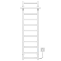 Elektrischer Handtuchwärmer Nicolе P11 300х1200 Deffi edelstahl (Weiss, WD04, Richtige Verbindung)