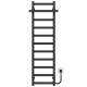 Buy electric heated towel rail Nicolе P11 300х1200 Deffi stainless steel (Black, JD04, Right connection)