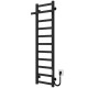 Buy electric heated towel rail Nicolе P11 300х1200 Deffi stainless steel (Black, JD04, Right connection)