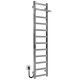 Buy electric heated towel rail Nicolе P12 400х1400 Deffi stainless steel (Chrome, JD04, Left connection)