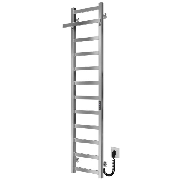 Elektrischen Handtuchwärmer kaufen Nicolе P12 400х1400 Deffi edelstahl (Chrom, JD04, Richtige Verbindung) 