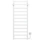 Buy electric heated towel rail Nicolе P12 500х1400 Deffi stainless steel (White, WD04, Right connection)