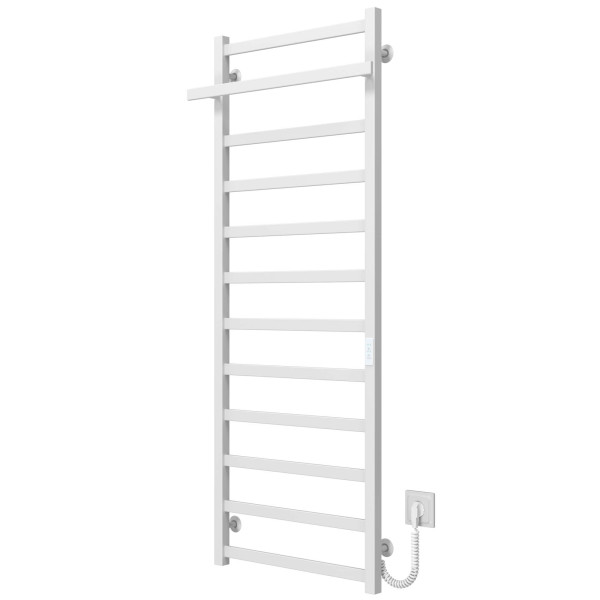 Buy electric heated towel rail Nicolе P12 500х1400 Deffi stainless steel (White, WD04, Right connection)