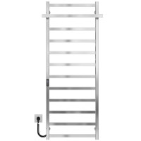 Elektrischer Handtuchwärmer Nicolе P12 500х1400 Deffi edelstahl (Chrom, JD04, Linker Anschluss)