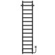 Buy electric heated towel rail Nicolе P14 300х1600 Deffi stainless steel (Black, JD04, Right connection)