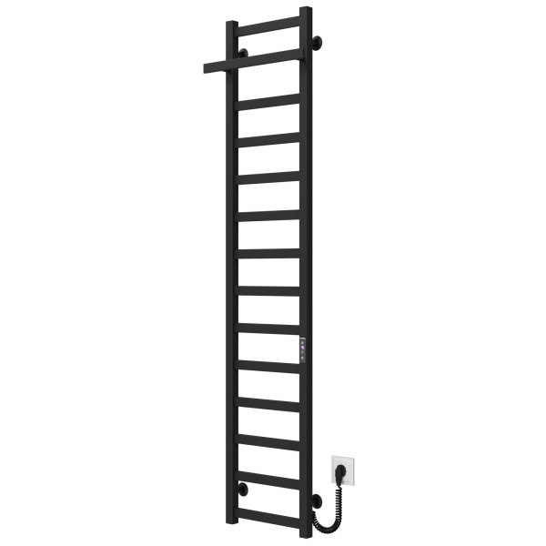 Elektrischen Handtuchwärmer kaufen Nicolе P14 400х1600 Deffi edelstahl (Schwarz, JD04, Richtige Verbindung) 