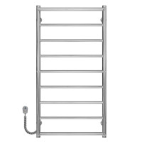 Elektrischer Handtuchwärmer Ladder P9 500х1000 Deffi edelstahl (Chrom, EF16, Linker Anschluss)