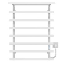 Elektrischer Handtuchwärmer Agata P8 400x800 Deffi edelstahl (Weiss, WD04, Richtige Verbindung)