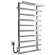Buy electric heated towel rail Agata P10 500x1000 Deffi stainless steel (Chrome, JD04, Left connection)