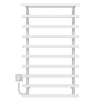 Electric heated towel rail Agata P10 500x1000 Deffi stainless steel (White, WD04, Left connection)
