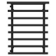 Buy Water heated towel rail Agata P8 400x800 Deffi stainless steel (Black, Side left connection)