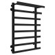 Buy Water heated towel rail Agata P8 400x800 Deffi stainless steel (Black, Side left connection)