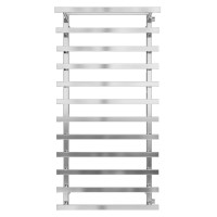 Water heated towel rail Agata P12 500x1200 Deffi stainless steel (Chrome, Side right connection)