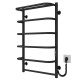 Kup elektryczny podgrzewacz ręczników Standard with shelf P6 500х800 Deffi stal nierdzewna (Czarny, JD03, Prawe połączenie) 