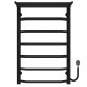 Buy an electric heated towel rail Trapezium with shelf P7 500х800 Deffi stainless steel (Black, EF16, Right connection)