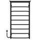 Elektrischen Handtuchwärmer kaufen Trapezium with shelf P9 500х1000 Deffi edelstahl (Schwarz, EF16, Linker Anschluss) 
