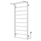 Kup elektryczny podgrzewacz ręczników Trapezium with shelf P10 500х1100 Deffi stal nierdzewna (Biały, EF16, Prawe połączenie) 