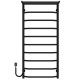 Kup elektryczny podgrzewacz ręczników Trapezium with shelf P10 500х1100 Deffi stal nierdzewna (Czarny, EF16, Połączenie lewe) 